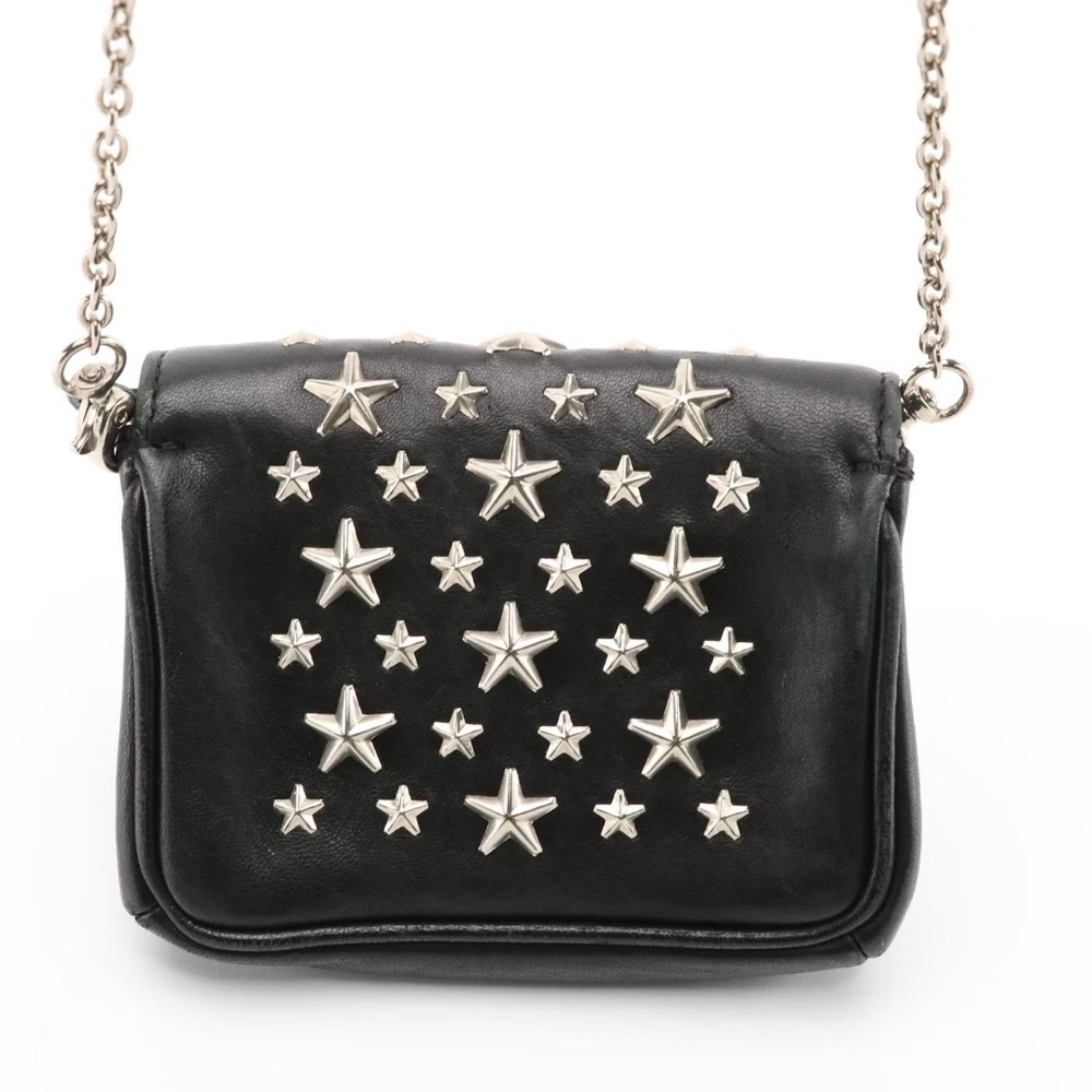 Jimmy Choo Mini Leather Star Studded Shoulder Bag/Crossbody